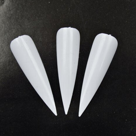 Stiletto showtips 72 stuks naturel