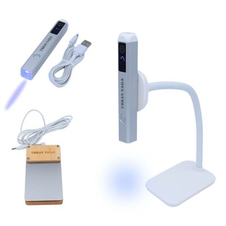 Mini UV LED lamp with foot peddal
