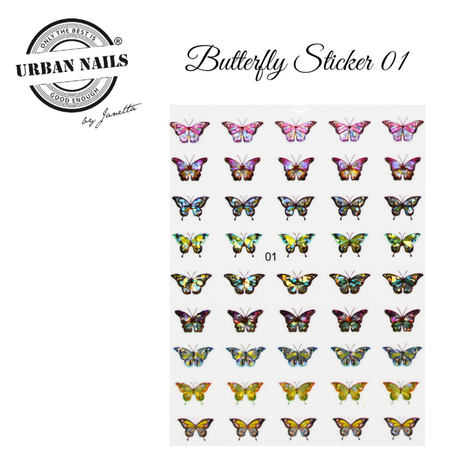 Nail art stickers Butterfly sticker 01