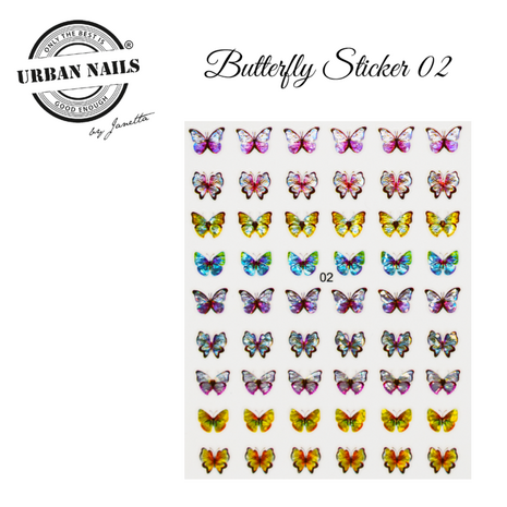 Nail art stickers Butterfly sticker 02