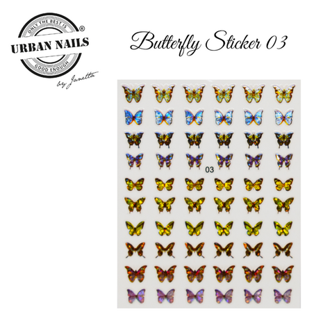 Nail art stickers Butterfly sticker 03