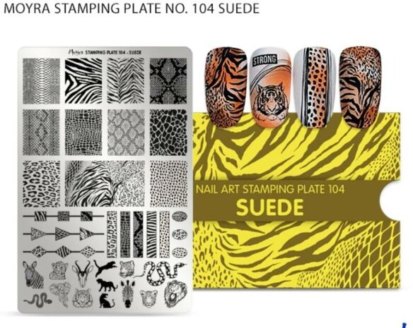 Moyra stamping plate 104 Suede