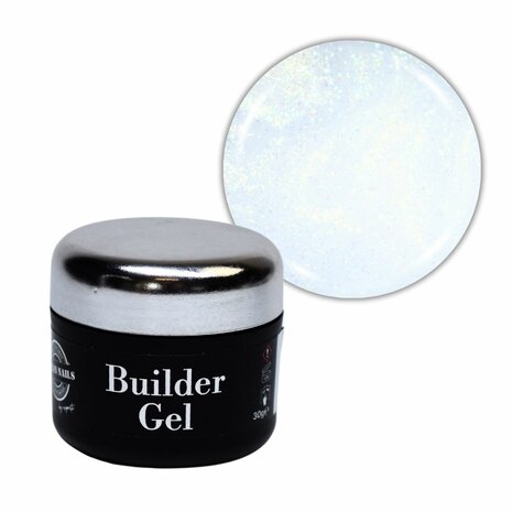 Builder gel in a Jar BGJ09 - Soft white met shimmer