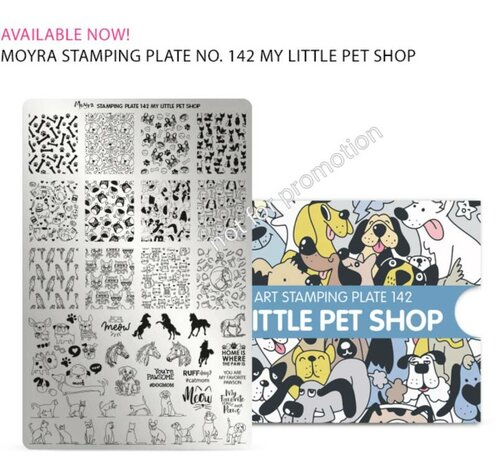 Moyra stamping plate 142 my little pet shop