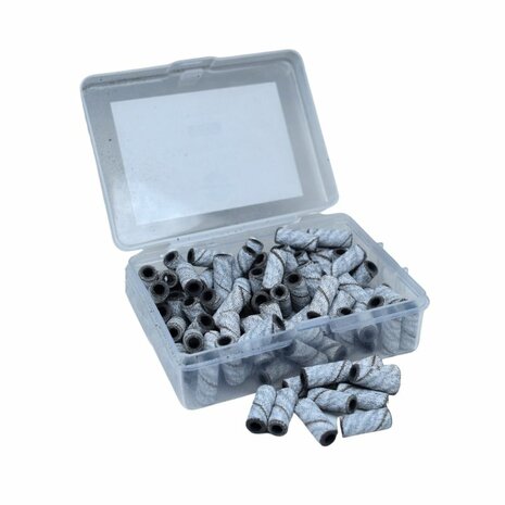 Mini mandrel sanding bands &mdash; wit 180 grit