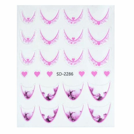 Nail art French sticker NAS5-08