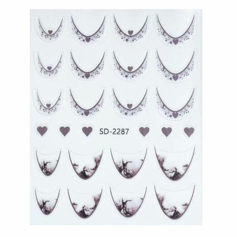 Nail art French sticker NAS5-09