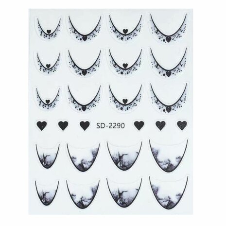 Nail art French sticker NAS5-12