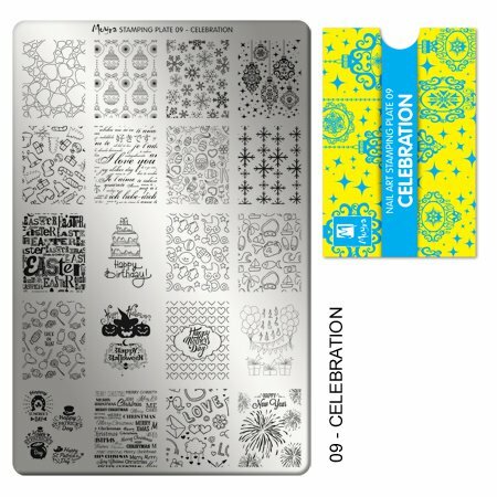 Moyra stamping plate 9 celebration