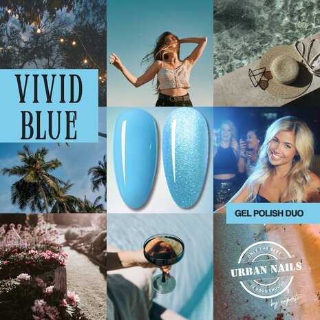 Vivid blue duo