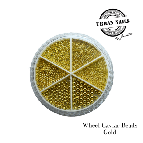 Wheel Caviar beads Gold 
