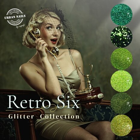 Retro six glitter collectie