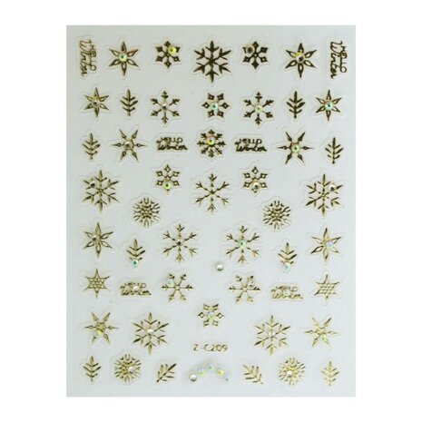 Nail art sticker Christmas NAS4-10 gold