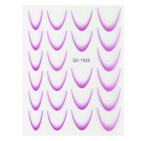 Nail art French ombre sticker NAS3-04