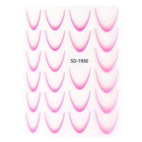 Nail art French ombre sticker NAS3-08