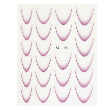 Nail art French ombre sticker NAS3-09