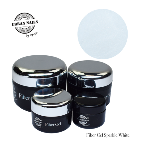 Fiber gel Sparkle white &mdash; 15ml