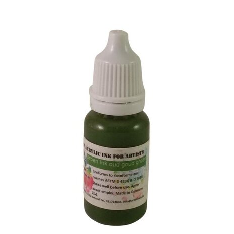 Urban ink | Air brush ink | Oud goud groen