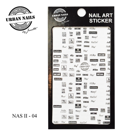 Urban Nails Nail Art Stickers NAS||04