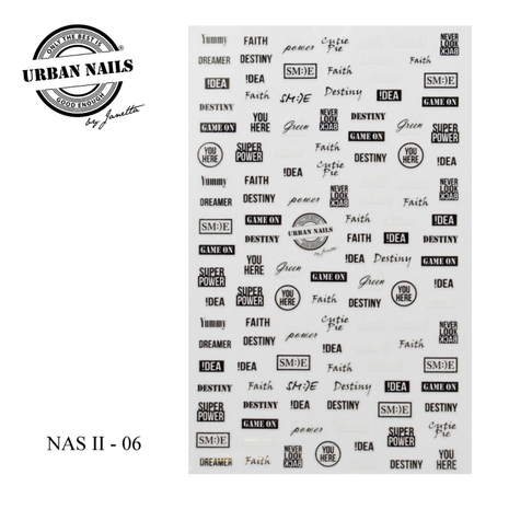 Urban Nails Nail Art Stickers NAS||06