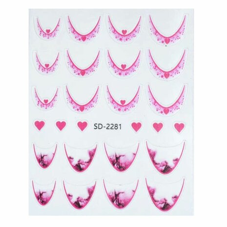 Nail art French sticker NAS5-03