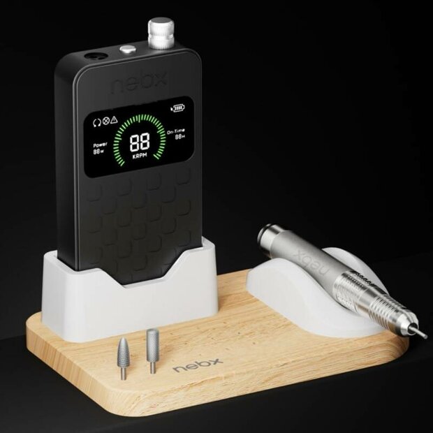 Nebx Brushless Nail Drill Machine &eacute;n houder &mdash; Nebx Nail drill