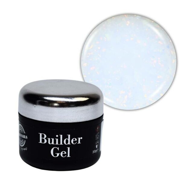 Builder gel in a Jar BGJ18 - Wit met shimmer