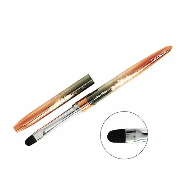 Rosegold penseel Gel oval 8