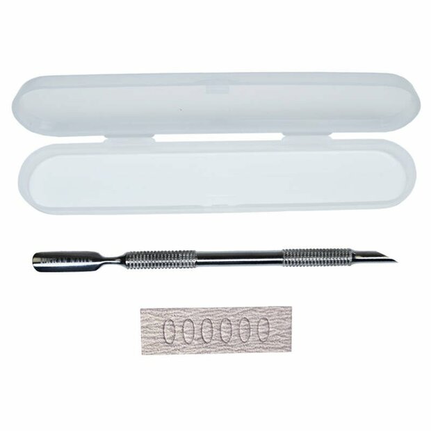 Cuticle pusher slanted
