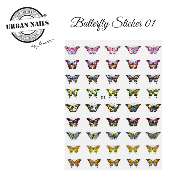 Nail art stickers Butterfly sticker 01