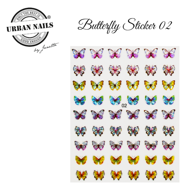 Nail art stickers Butterfly sticker 02