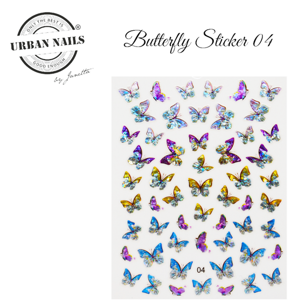 Nail art stickers Butterfly sticker 04