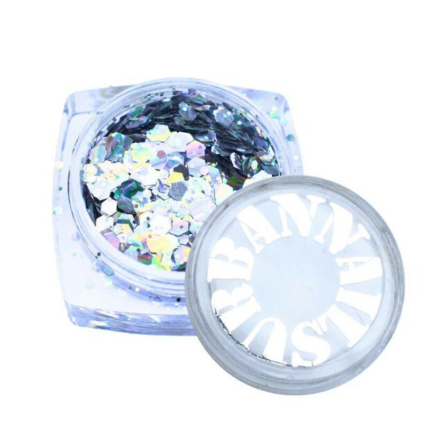 Biogradable Urban Nails glitter 01 BUNG01