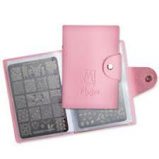 Moyra stamping plate Etui ROSE - WIT