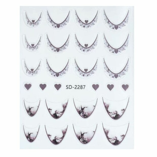 Nail art French sticker NAS5-09