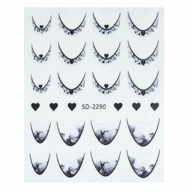 Nail art French sticker NAS5-12