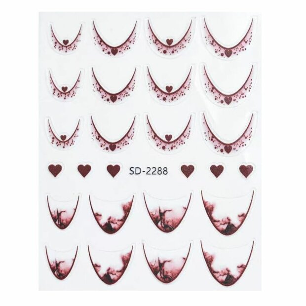 Nail art French sticker NAS5-10