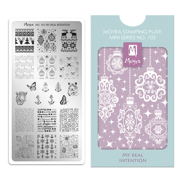 Moyra Stamping plate Mini  series No.105 My real intention