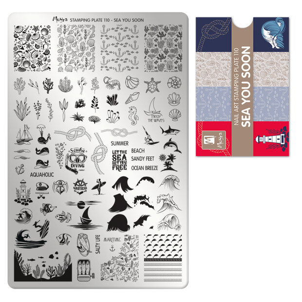 Moyra stamping plate 110 sea you soon