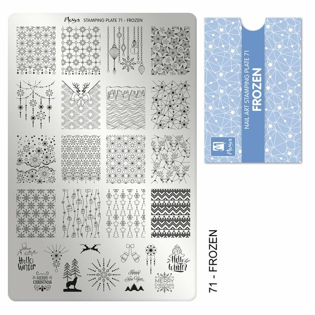Moyra stamping plate 71 Frozen