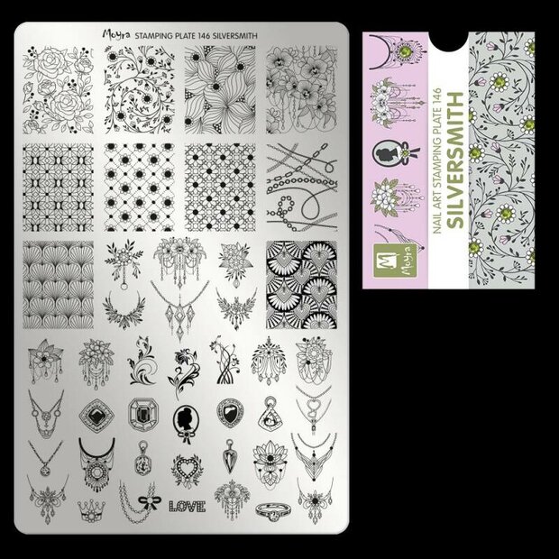 Moyra stamping plate 146 Silversmith