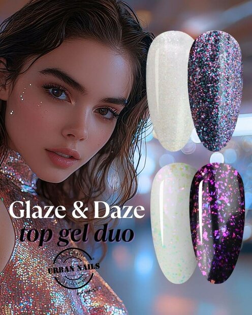 Glaze &amp; daze Glitter Top gel Duo