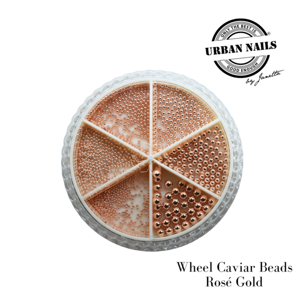 Wheel Caviar beads Ros&eacute; gold