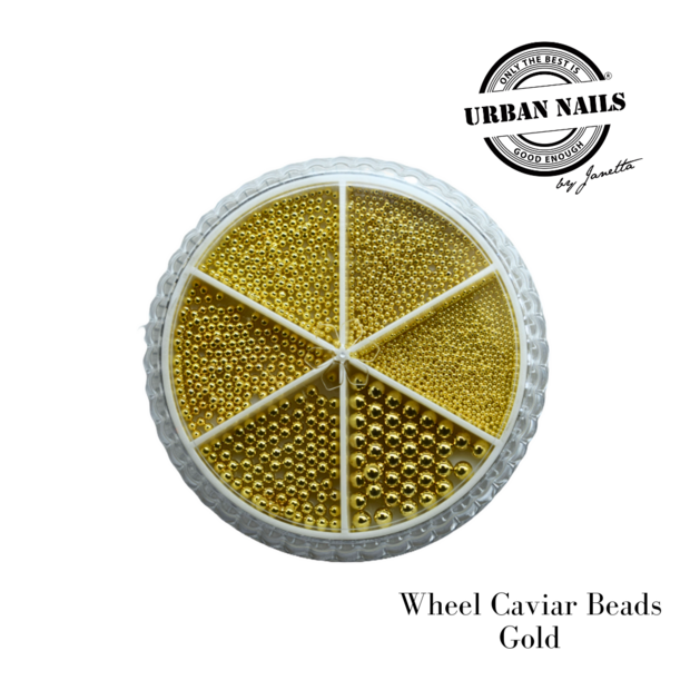 Wheel Caviar beads Gold 
