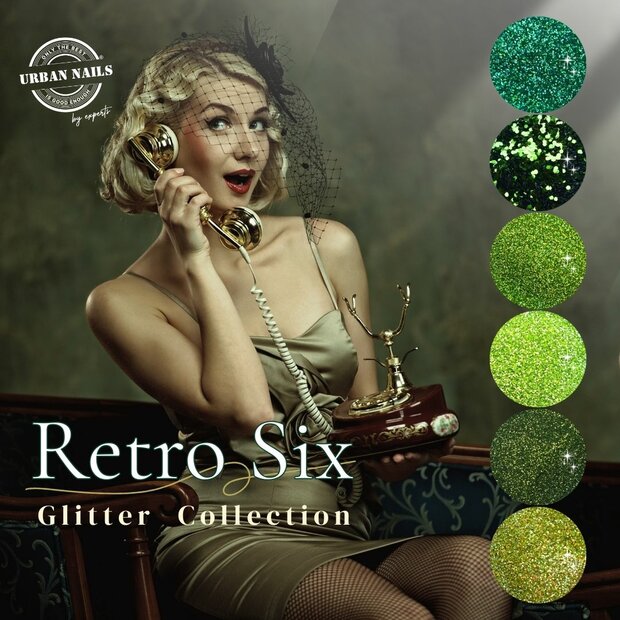 Retro six glitter collectie