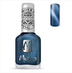 Moyra Stamping Nail polish SP33 Cat eye Magnetic Blue
