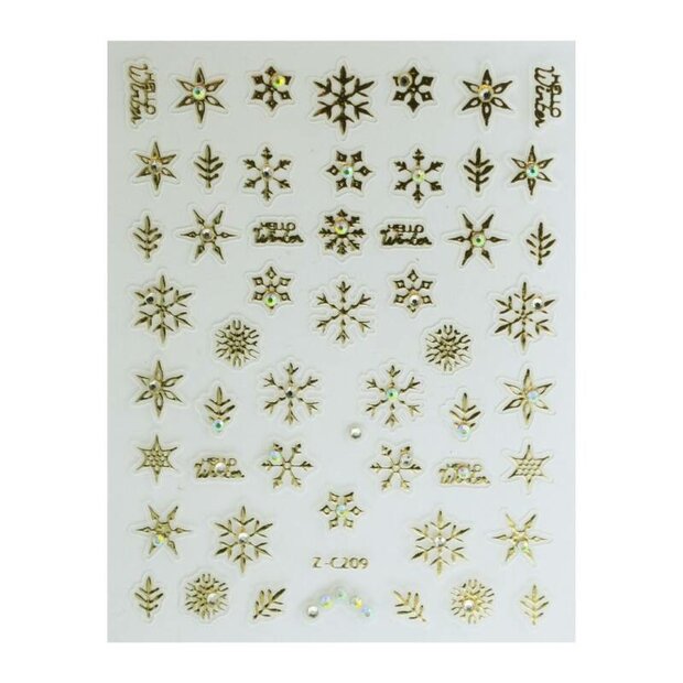 Nail art sticker Christmas NAS4-10 gold