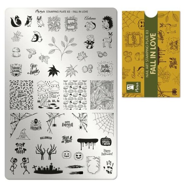 Moyra stamping plate 83 Fall in love
