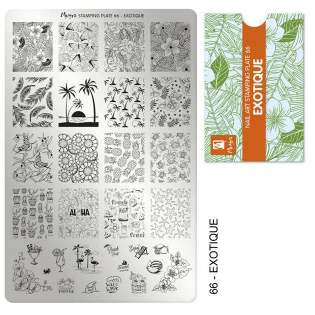 Moyra stamping plate 66 exotique.