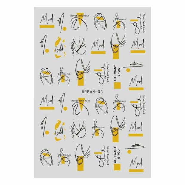 Nail Sticker Urban NSU03